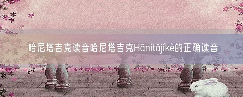 哈尼塔吉克读音哈尼塔吉克Hānítǎjíkè的正确读音